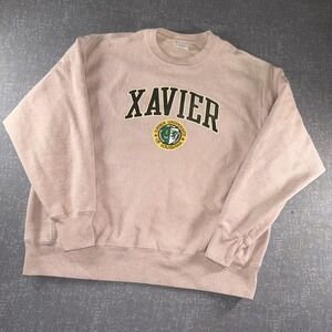 Xavier University Of‎ Louisiana Sweatshirt Mens XL Rose Champion Reverse Weave
